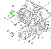 Nanni Diesel 970302740 - M6x45 Stud for Timing Gear Case