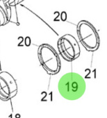 Nanni Diesel 970302910 - Crankshaft Bearing Set No. 3 Minus 0.2 for HE and N Series Engines