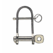 Plastimo 13689 - Flat Shackle + Pin, Stainless Steel - Ø8mm (x2)