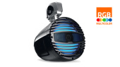 Hertz HTX 8 M-CL-TC - 8" Marine Tower Coax Speaker Black RGB LED, Tube Mount, Single