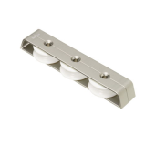 Barton 81683 – Deck Organiser Size 2 3-Sheave 44mm, Spectro Grey Anodised, Max Rope 14mm