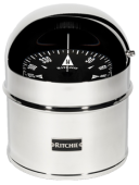 Ritchie Compass 'Globemaster D-615-EP', 12/24/32v, Binnacle Mount, Ø152,4mm/2 Of 5°, Stainless Steel (Sail)