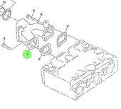 Nanni Diesel 970495101 - Intake Manifold for 2.60HE Engines