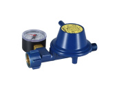 Talamex Straight Gas Pressure Regulator With Manometer 1,5 KG/H 30 Mbar