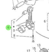 Nanni Diesel 970301958 - Connecting Rod Assembly for 4.190HE Engines
