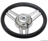 Osculati 45.177.01 - Magnifico Steering Wheel 3-Spoke Ø 350 mm Black