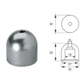 E. Polipodio OG043 Zinc Anode for Max Power Ø32x32 mm
