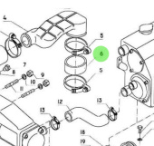 Nanni Diesel 51863001 - Intercooler Hose for 4.330TDI and 4.340TDI Engines