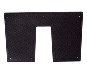 Talamex Engine Plate Outside Transom Large Black For Heavy-Duty