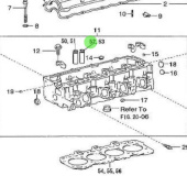 Nanni Diesel 970312028 - Exhaust Valve Guide Bushing for Cylinder Head Assembly