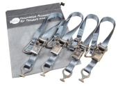 Rapid Marine Bow And Stern Kit 3x35mm Padeye/Hook - 1.2 m Grey