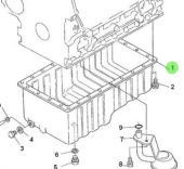 Nanni Diesel 970302710 - Oil Pan for 4.150HE and N4.38 Engines