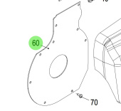 Steyr 2181204-0 - Lower T-Belt Cover Plate for Steyr Engine Applications