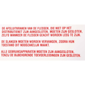 Marine Liquefied Gas System Safety Instructions Sticker, Dutch, Soft PVC, 200×100 mm