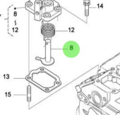 Nanni Diesel 970313069 - Stop Lever Assembly for N4 Series Engines