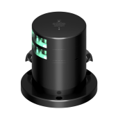 Lopolight 301-108ST-PRO-I - Navigation Light 3NM 112,5° Green, Double Starboard, Black Anodized