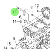 Nanni Diesel 970301919 - Oil Switch for 4.330TDI, 4.340TDI, N4.85, and N4.100 Engines
