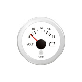 Veratron ViewLine Voltmeter 8-16V White 52 mm