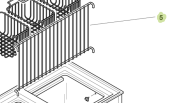 Isotherm SGC00107AA - Vertical Shelf for BI92 Built-In Refrigerator/Freezer