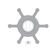 Johnson Pump 09-810B-9 - Impeller Kit F4 Nitrile