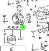 Nanni Diesel 970312113 - Crankshaft Pulley Sub-Assembly for T4.155 and 4.380TDI Engines