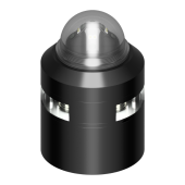 Lopolight 301-411IR/S+201-012B - Hemispherical IR/Strobe + 2NM 360° White, Black