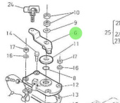 Nanni Diesel 970303912 - Speed Control Lever for Accelerator Assembly