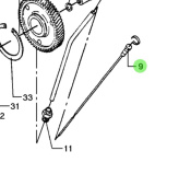 Bukh 008E4821 - Dipstick With Plug for DV36 and DV48 Engines