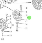 Nanni Diesel 970301977 - Main Bearing Assembly N03 for 4.190HE Engines