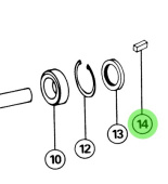 Jabsco 9214-0001 - 1/4 x 1/4 x 1 Drive Key Kit