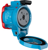 Marechal 3114017 - DS1 Socket F+Switch Blue Plastic IP55 3P+N+E 16A-30A 440V Ac