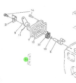Nanni Diesel 970302058 - Engine Stop Lever Assembly for 4.190HE Engines