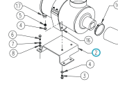 Northern Lights D030052 - BRACKET,AIR FILTER SUPPORT NL9