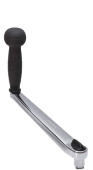 Allpa Chromed Winch Handle, L=250mm, Weight 1,46kg, Lock-In With Ball Grip