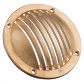 Guidi Slotted Round Scoop Intake Yellow Brass, Sizes Ø60–150 mm