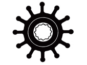 Technautic 7404 - Impeller W57xH31.7 Shaft 16 Serrated 12-Blade