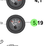 Bukh 00113-5S106 - Battery Voltage Gauge for R210J and S270J Engines