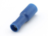 Female Bullet Connector - Blue, 5 mm, 100 pcs