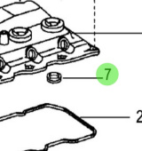 Nanni Diesel 970314058 - Cylinder Head Cover Gasket No. 3 for T4 Series Engines