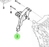 Bukh 00107-5S102 - Right-Hand Engine Support Bracket for S270J Engine Mounts