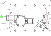 Bukh 008E7086 - Rear Engine Mount for DV24RME, DV29RME and DV32 Engines