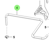 Bukh 00420-2R132 - Coolant Expansion Tank Inlet Hose for R210J Engines