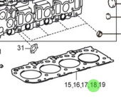 Nanni Diesel 970316150 - Cylinder Head Gasket