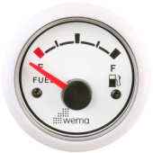 Wema 110324 Whiteline Ø52mm Fuel Level - EU Standard 0-190 Ohm - White