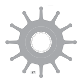 Johnson Pump 09-814B - Impeller Kit for F9 Pumps (Neoprene)