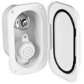 Nuova Rade 196409 - Case With Shower & Mixer Tap, 3m Hose, W/Lid With Gasket, White