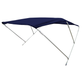 Sun Top Model 'Wilma', Blue, 180x110x110cm; Aluminum Polished Frames