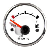 Wema 110626 Silverline Ø52mm Fuel Level - Standard US 240-30 Ohm - White Chrome