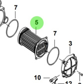 Bukh 00101-BS162 - Intercooler Tube Bundle Assembly for S270J Engines