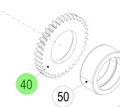 Steyr 2172584-2 - Gear for Steyr Marine Engine Applications